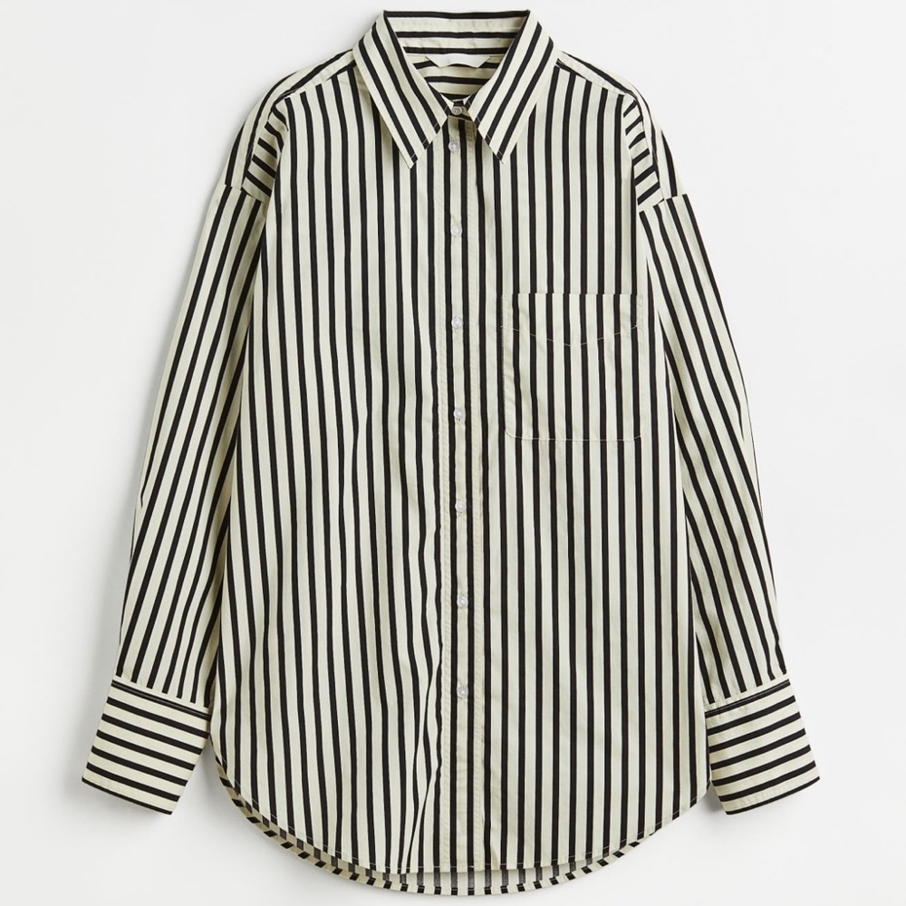 Oversized cotton shirt